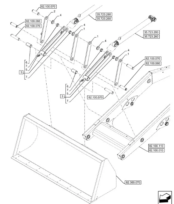 48071229 - Тяга гидравлического цилиндра